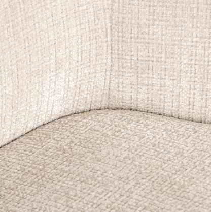 Draai Eetkamerstoel Dakota Beige - leuning - depauwwonen