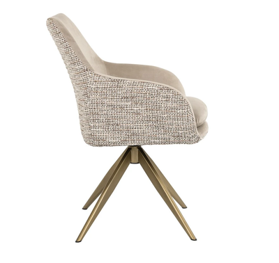 Draai Eetkamerstoel Lisonne Be Trendy Nature / Khaki by Richmond Interiors