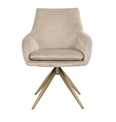 Draai Eetkamerstoel Lisonne Be Trendy Nature / Khaki by Richmond Interiors