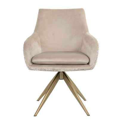 Draai Eetkamerstoel Lisonne Be Trendy Nature / Khaki - depauwwonen