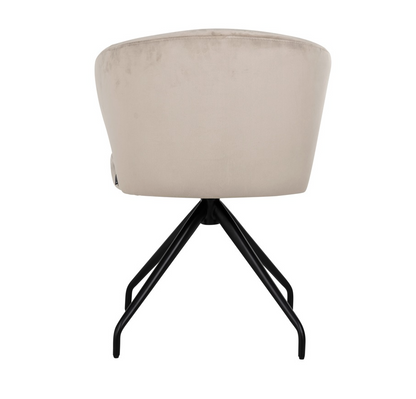 Draaibare Eetkamerstoel Milly Khaki Velvet - depauwwonen