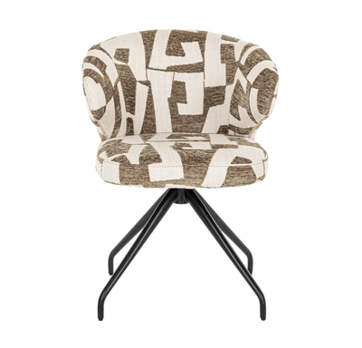 Draaibare Eetkamerstoel Milly Moss Graphic by Richmond Interiors
