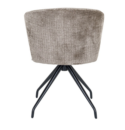 Draaibare Eetkamerstoel Milly Stone Chenille - depauwwonen