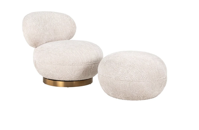 Draaifauteuil Jace Lovely Cream by Richmond Interiors