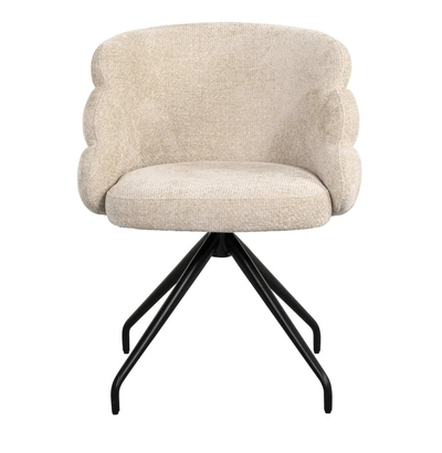 Draaistoel Kayla Cream by Richmond Interiors
