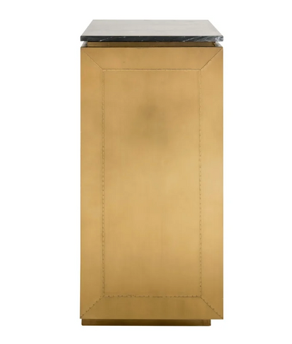 Dressoir Finsbury zwart/goud - 2 deuren - depauwwonen