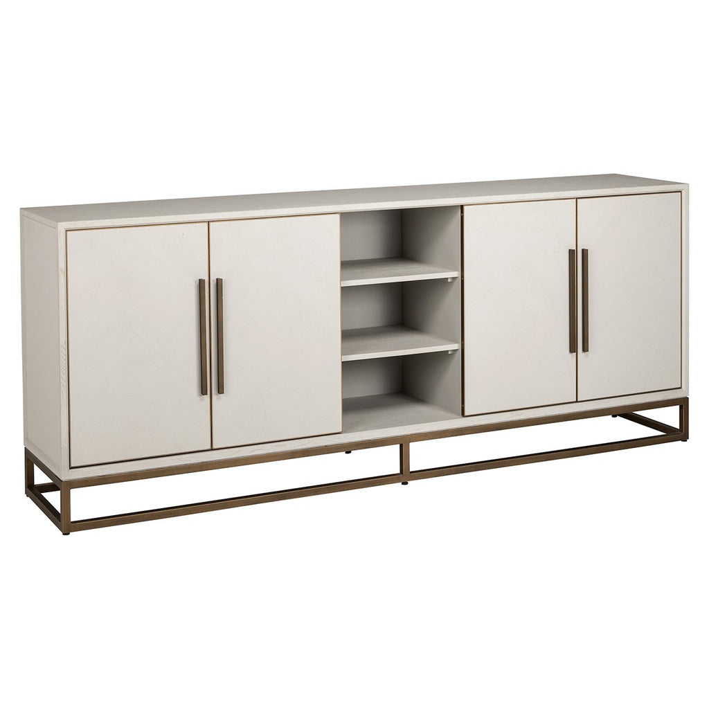 Dressoir Whitebone Messing 4-deuren - depauwwonen