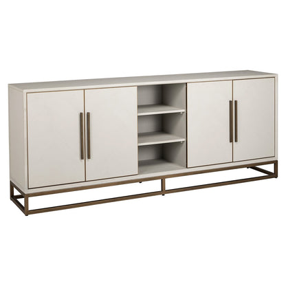 Dressoir Whitebone Messing 4-deuren - depauwwonen