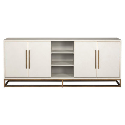 Dressoir Whitebone Messing 4-deuren - depauwwonen