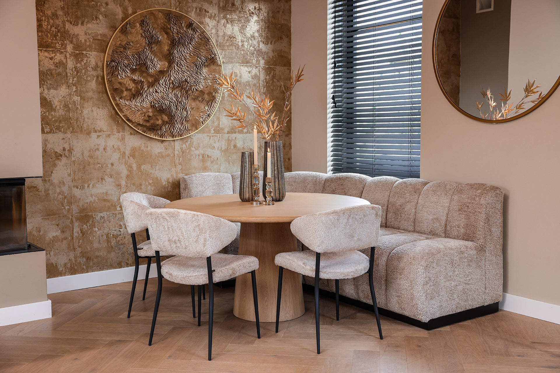 Eetkamerbank Hillpark lovely beige - depauwwonen