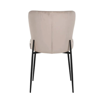 Eetkamerstoel Darby Khaki Black (Brandvertragend) (set van 2) by Richmond Interiors