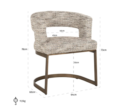 Eetkamerstoel Ellis Be Trendy Nature by Richmond Interiors