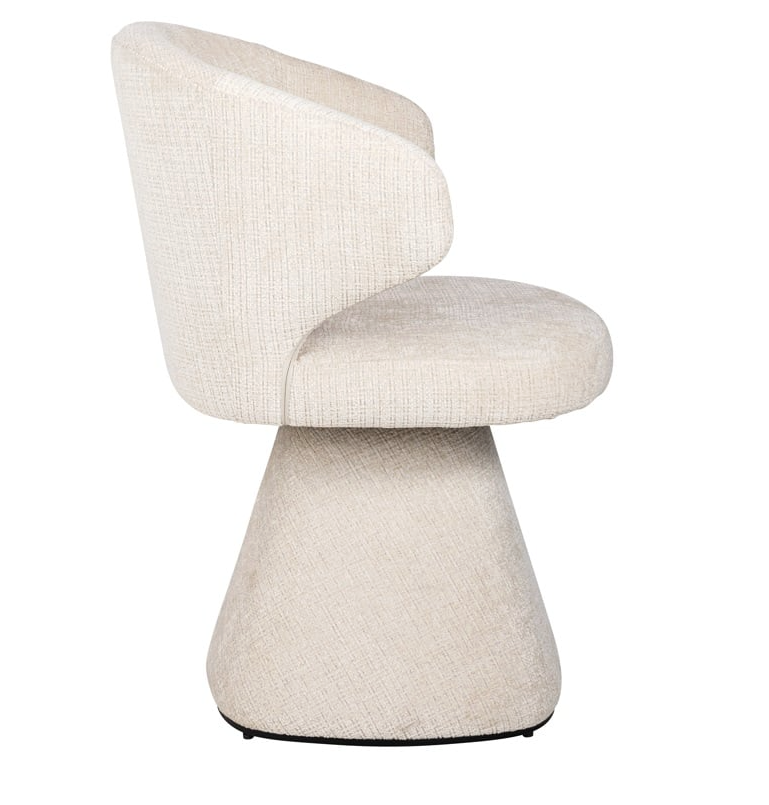 Eetkamerstoel Gatsbi Beige Chenille brandvertragend - depauwwonen