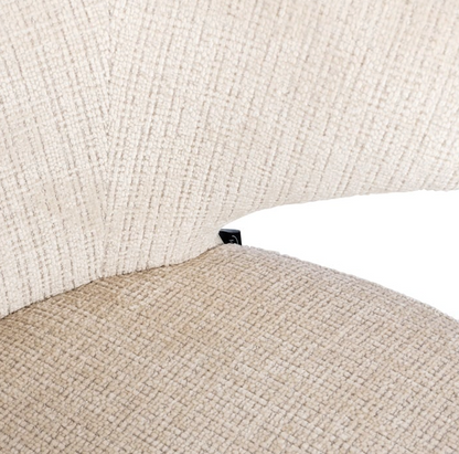 Eetkamerstoel Gatsbi Beige Chenille brandvertragend - depauwwonen