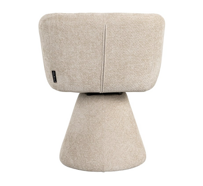 Draai Eetkamerstoel Madeline Cream Unicorn - depauwwonen