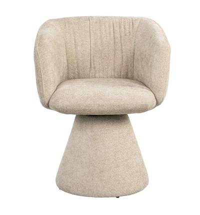 Draai Eetkamerstoel Madeline Cream Unicorn by Richmond Interiors
