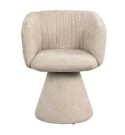 Draai Eetkamerstoel Madeline Cream Unicorn - depauwwonen