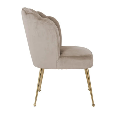 Eetkamerstoel Pippa Khaki Velvet Gold by Richmond Interiors