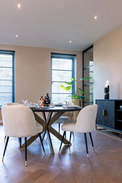 Eettafel Blackbone Brass 140Ø by Richmond Interiors