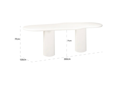 Eettafel Bloomstone 260cm - depauwwonen