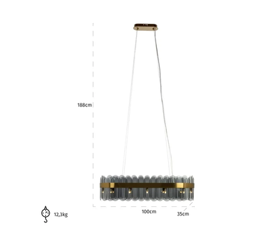 Kroonluchter Julio Goud by Richmond Interiors