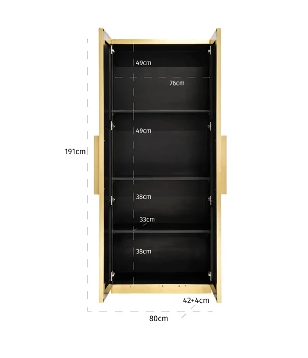 Kast Ironville Goud by Richmond Interiors