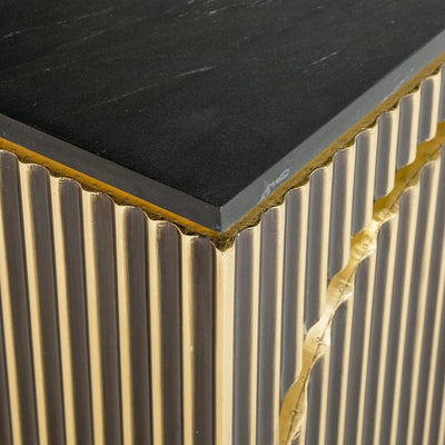 Dressoir Les Arcs 3-deurs (Geborsteld Goud) by Richmond Interiors