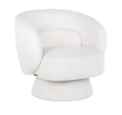 Lounge Stoel Senna White Furry by Richmond Interiors