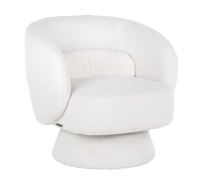 Lounge Stoel Senna White Furry - depauwwonen
