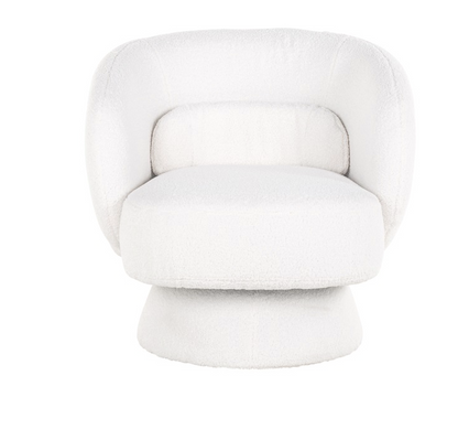 Lounge Stoel Senna White Furry - depauwwonen