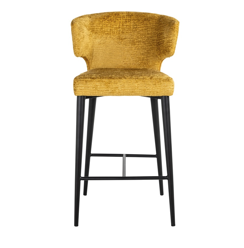 Barstoel Taylor Mustard Fusion - Laag - depauwwonen
