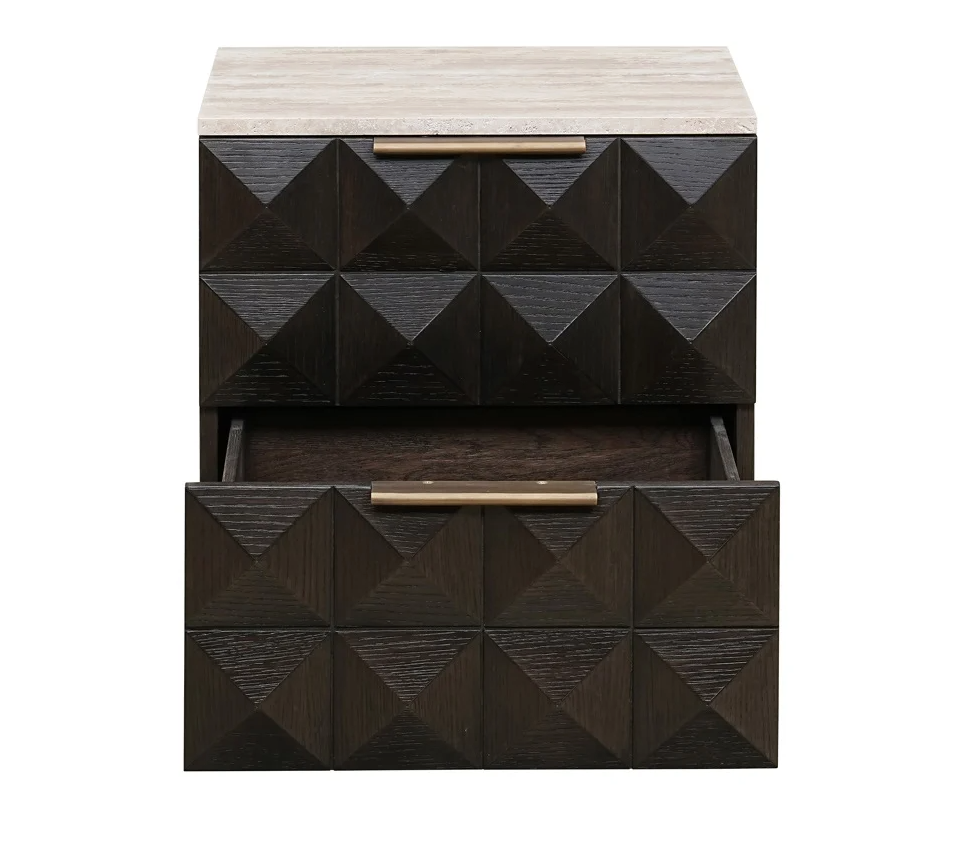 Nachtkastje Claremont - 2 Laden - depauwwonen