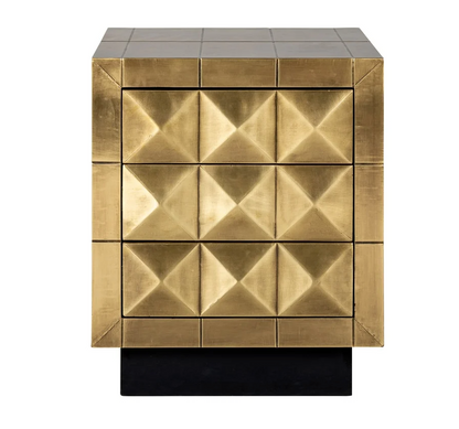 Nachtkastje Collada Goud - 3 Laden - depauwwonen