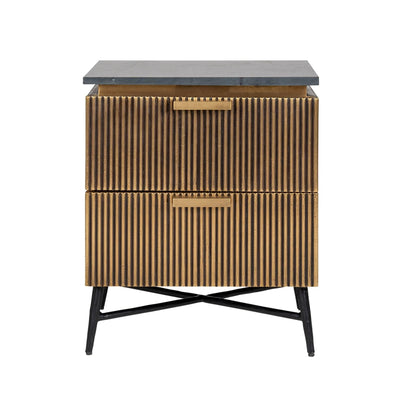 Nachtkastje Ironville Zwart/Goud by Richmond Interiors