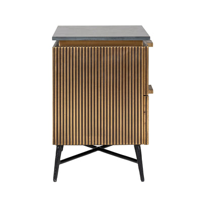 Nachtkastje Ironville Zwart/Goud by Richmond Interiors