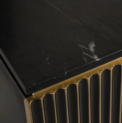 Nachtkastje Les Arcs Brushed Gold by Richmond Interiors