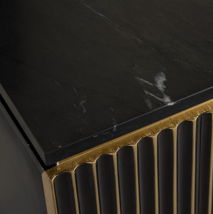 Nachtkastje Les Arcs Brushed Gold - depauwwonen