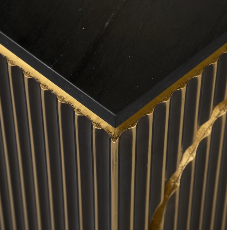 Nachtkastje Les Arcs Brushed Gold - depauwwonen