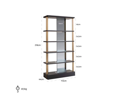 Alexander Jones Open Kast Rigley met spiegel by Richmond Interiors