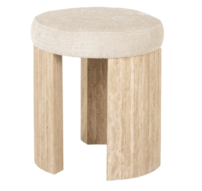 Poef Gallice Natural Travertine by Richmond Interiors