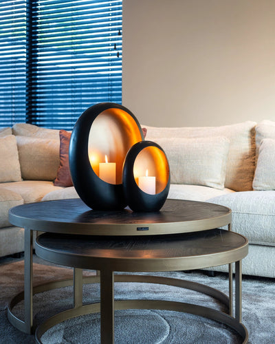 Salontafel Blackbone brass set van 2 by Richmond Interiors
