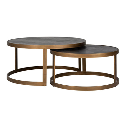 Salontafel Blackbone brass set van 2 by Richmond Interiors