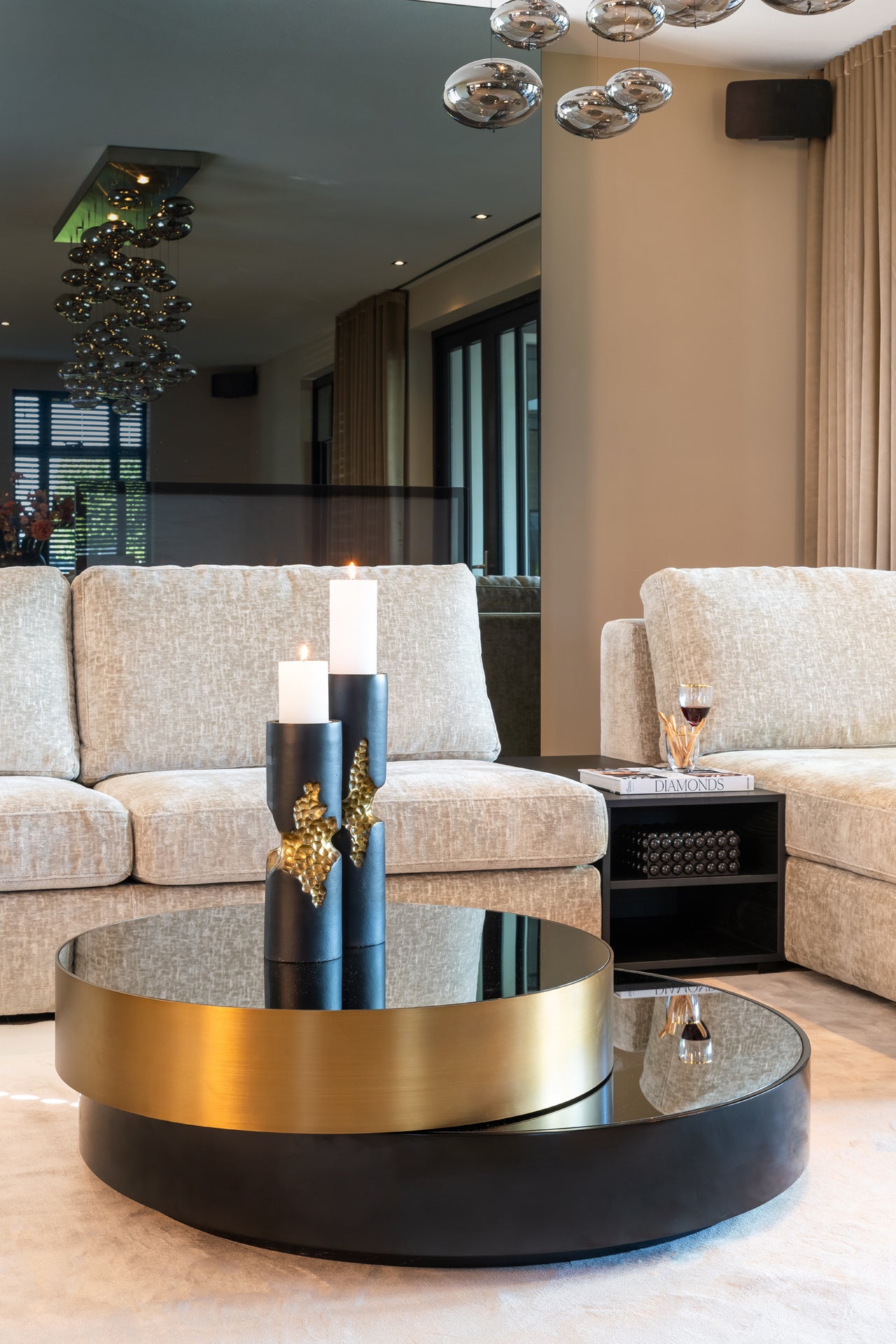 Alexander Jones Salontafel Slice Zwart Goud - depauwwonen