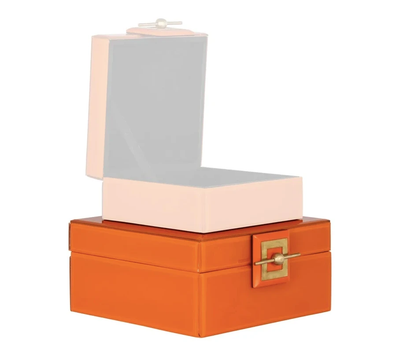 Sieraden Doos Bodine oranje - groot by Richmond Interiors