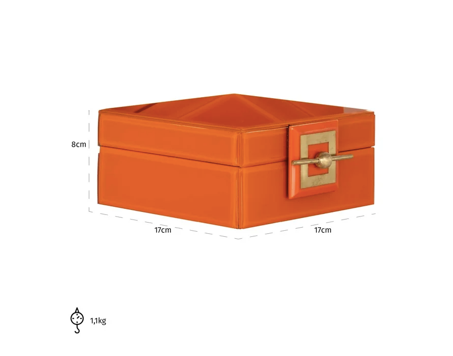 Sieraden Doos Bodine oranje - klein - depauwwonen
