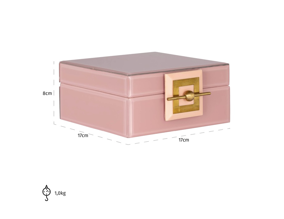 Sieraden Doos Bodine roze - klein - depauwwonen