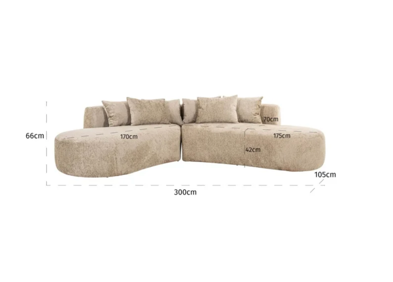 Sofa Cassie 4-seater Desert Fusion - depauwwonen