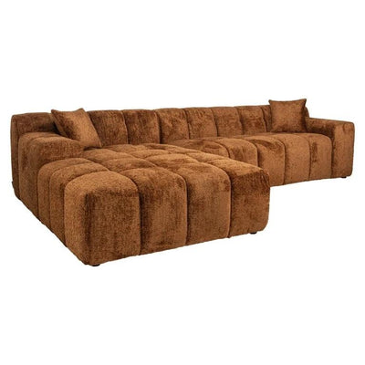 Sofa Cube Cinnamon 3-zits + lounge links by Richmond Interiors