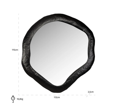 Spiegel Babet Zwart by Richmond Interiors