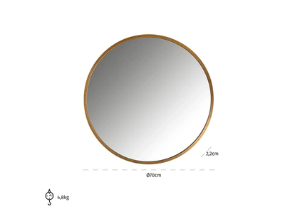 Spiegel Maeron Goud 70Ø by Richmond Interiors